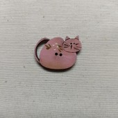 Botón Gato Rosa